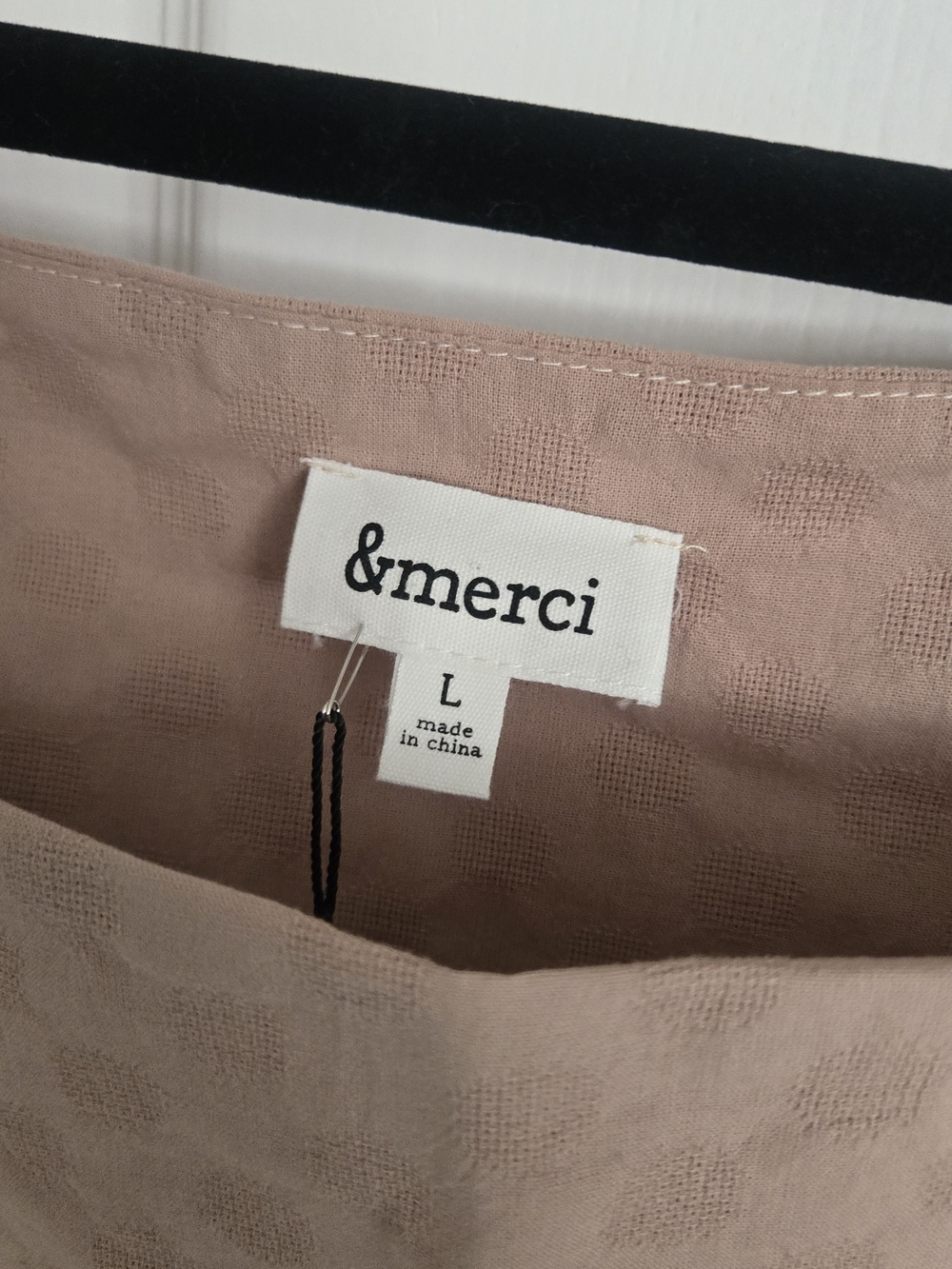 merci Blush Pink Tassel Tie-Shoulder Tank - Picture 2 of 5